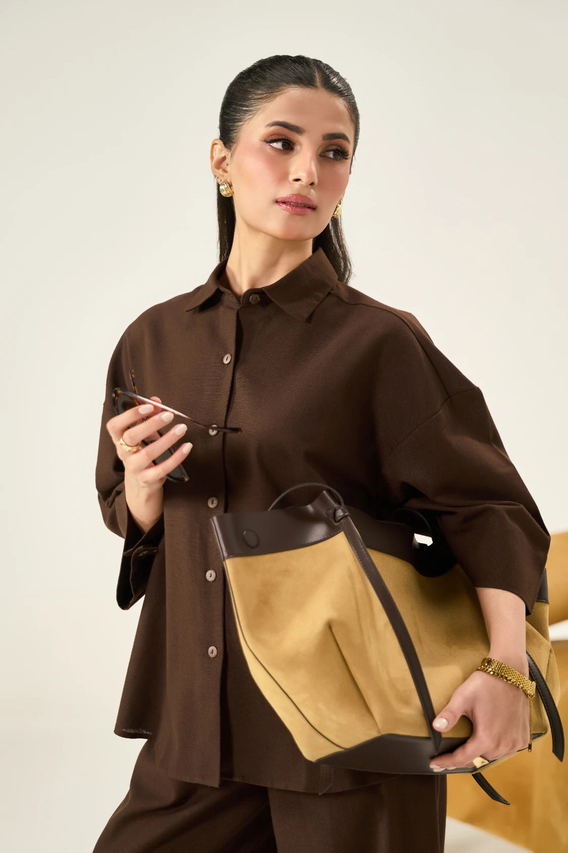 BROWN CO ORD SET