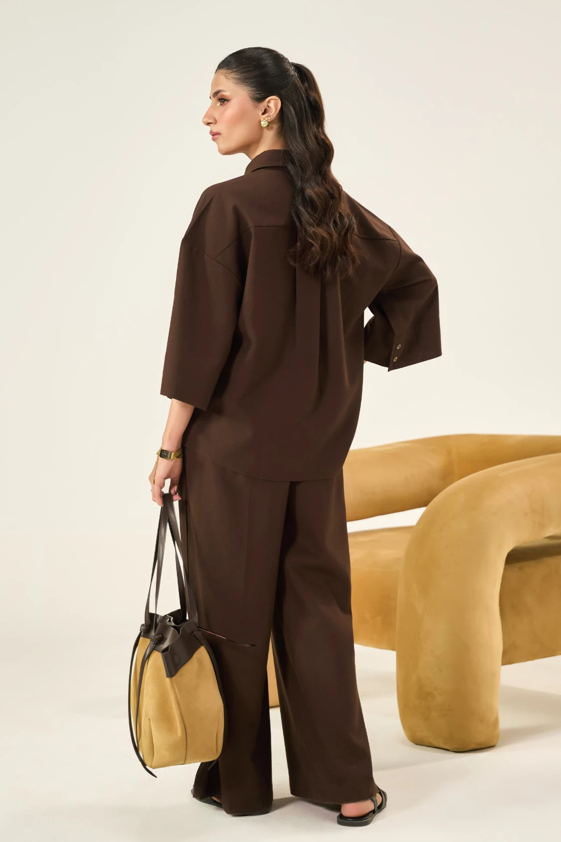 BROWN CO ORD SET